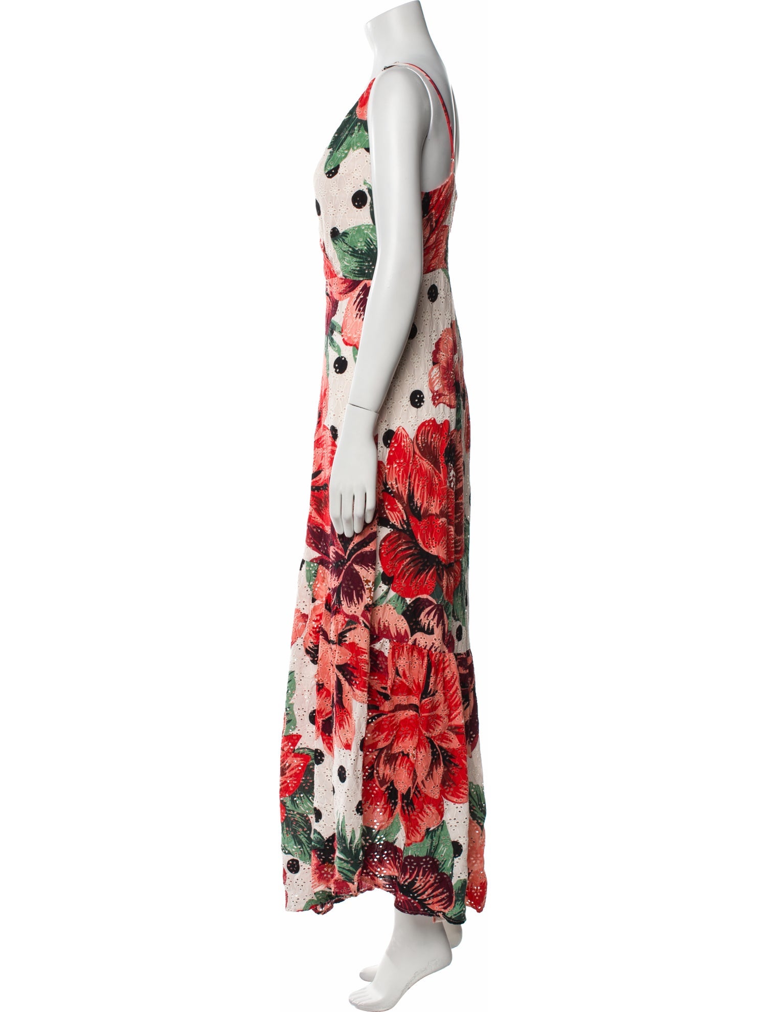 Farm Rio Floral Print Long Dress
