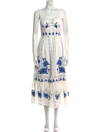 Farm Rio Printed Long Dress