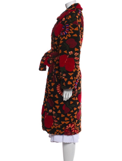 Farm Rio Printed Faux Fur Coat