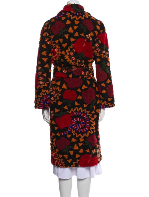 Farm Rio Printed Faux Fur Coat