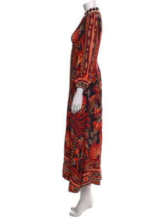 Farm Rio Printed Long Dress
