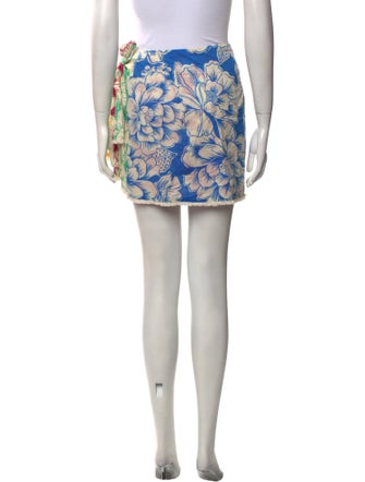 Farm Rio Floral Print Mini Skirt