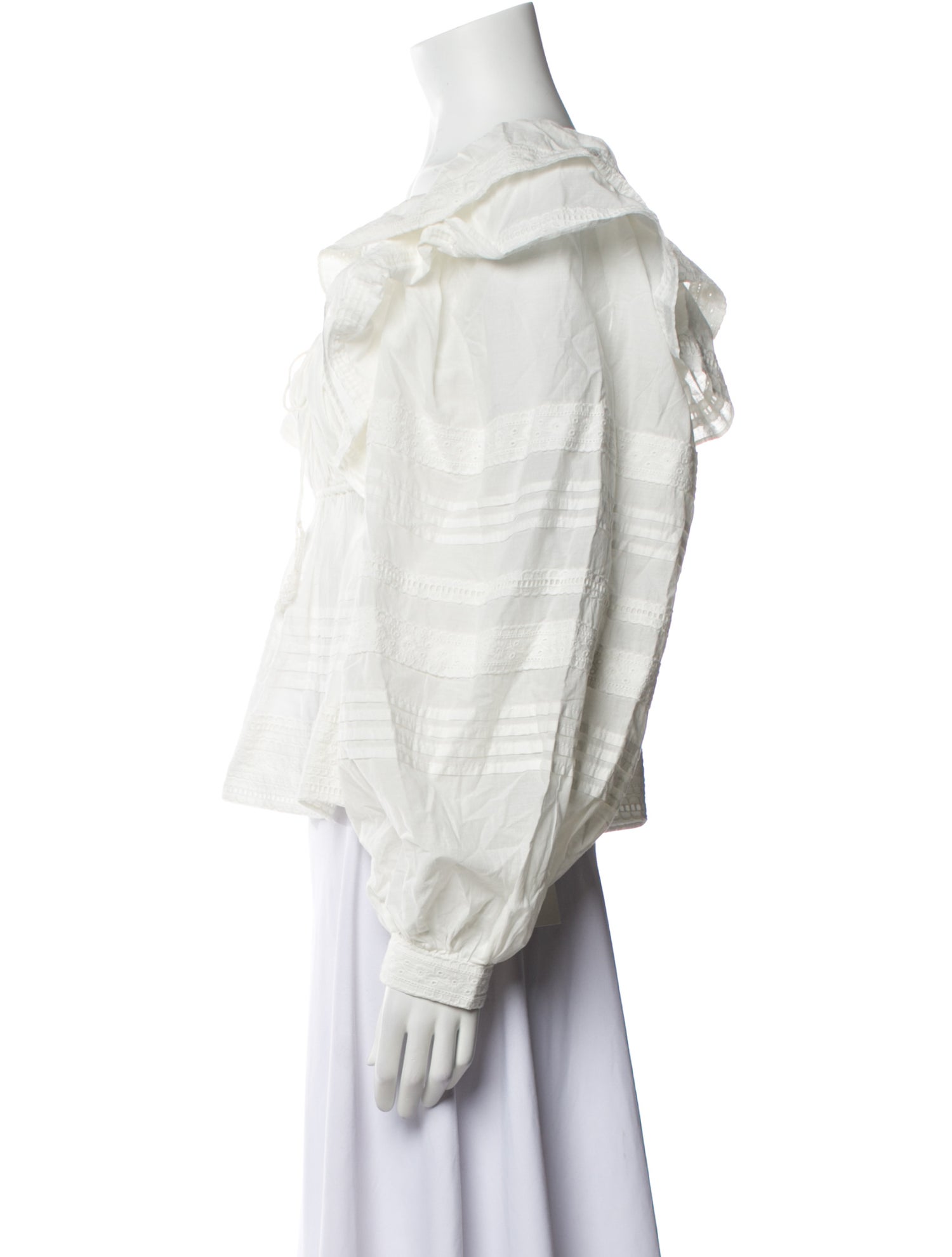 Farm Rio Square Neckline Long Sleeve Blouse