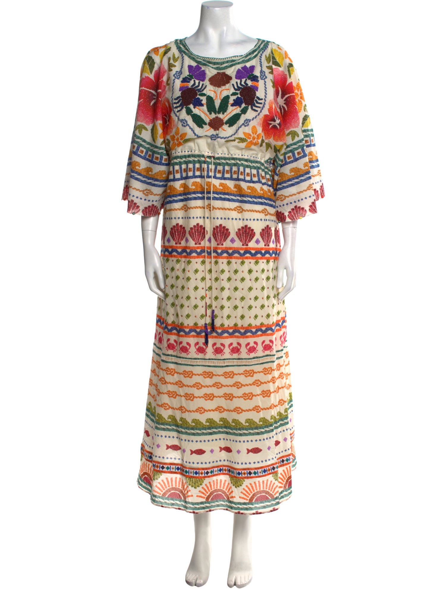 Farm Rio Printed Midi Length Dress