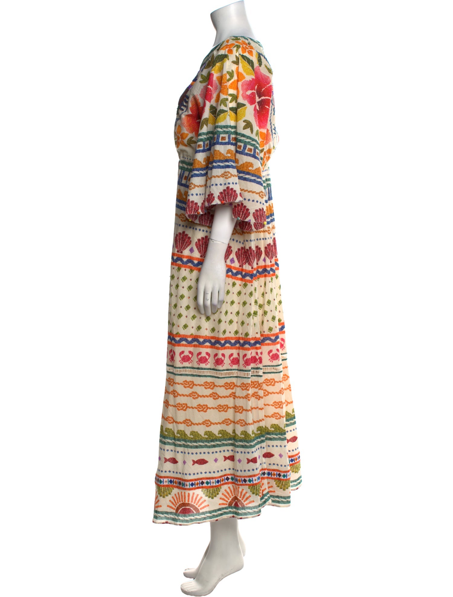 Farm Rio Printed Midi Length Dress