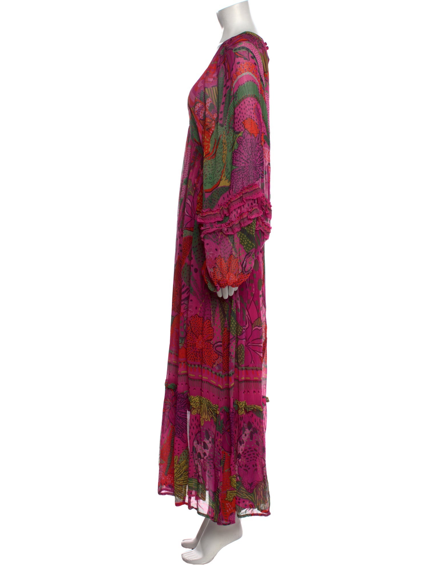 Farm Rio Printed Long Dress