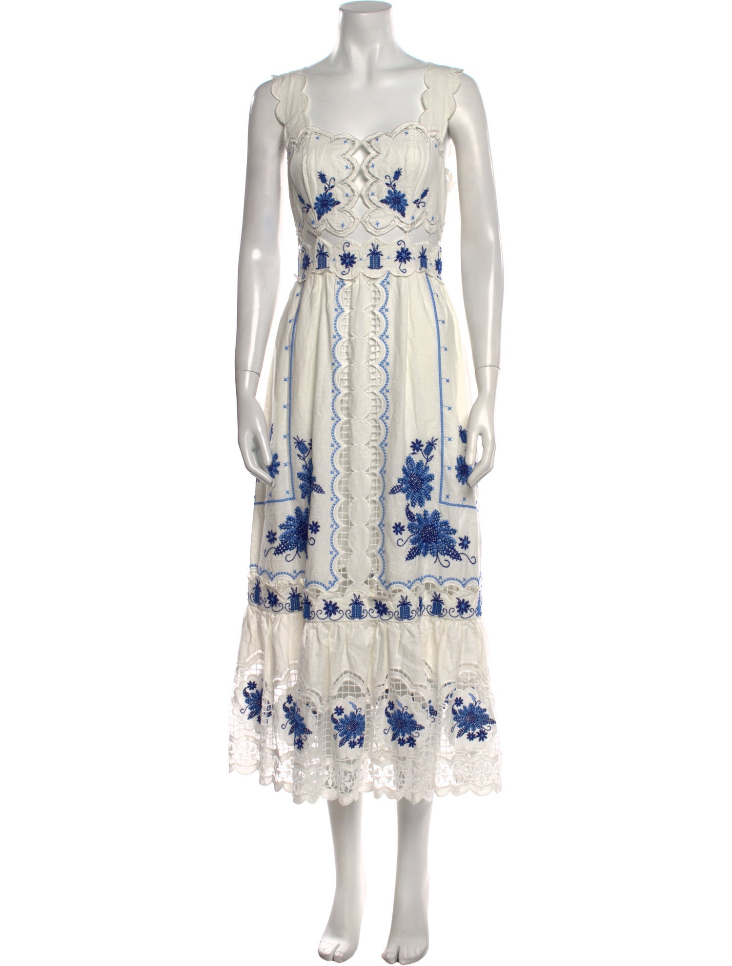 Farm Rio Linen Long Dress w/ Tags