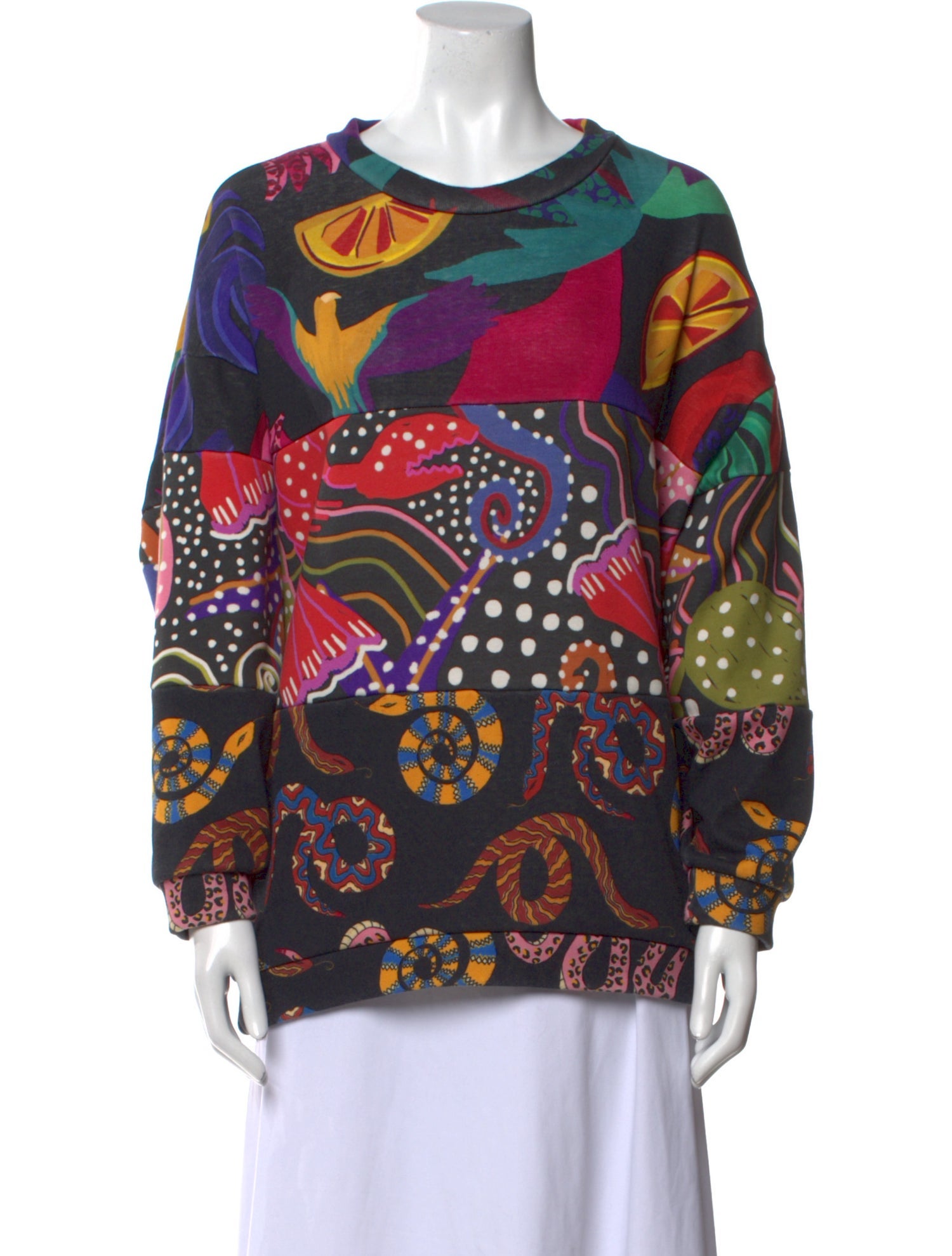 Farm Rio Printed Scoop Neck Blouse