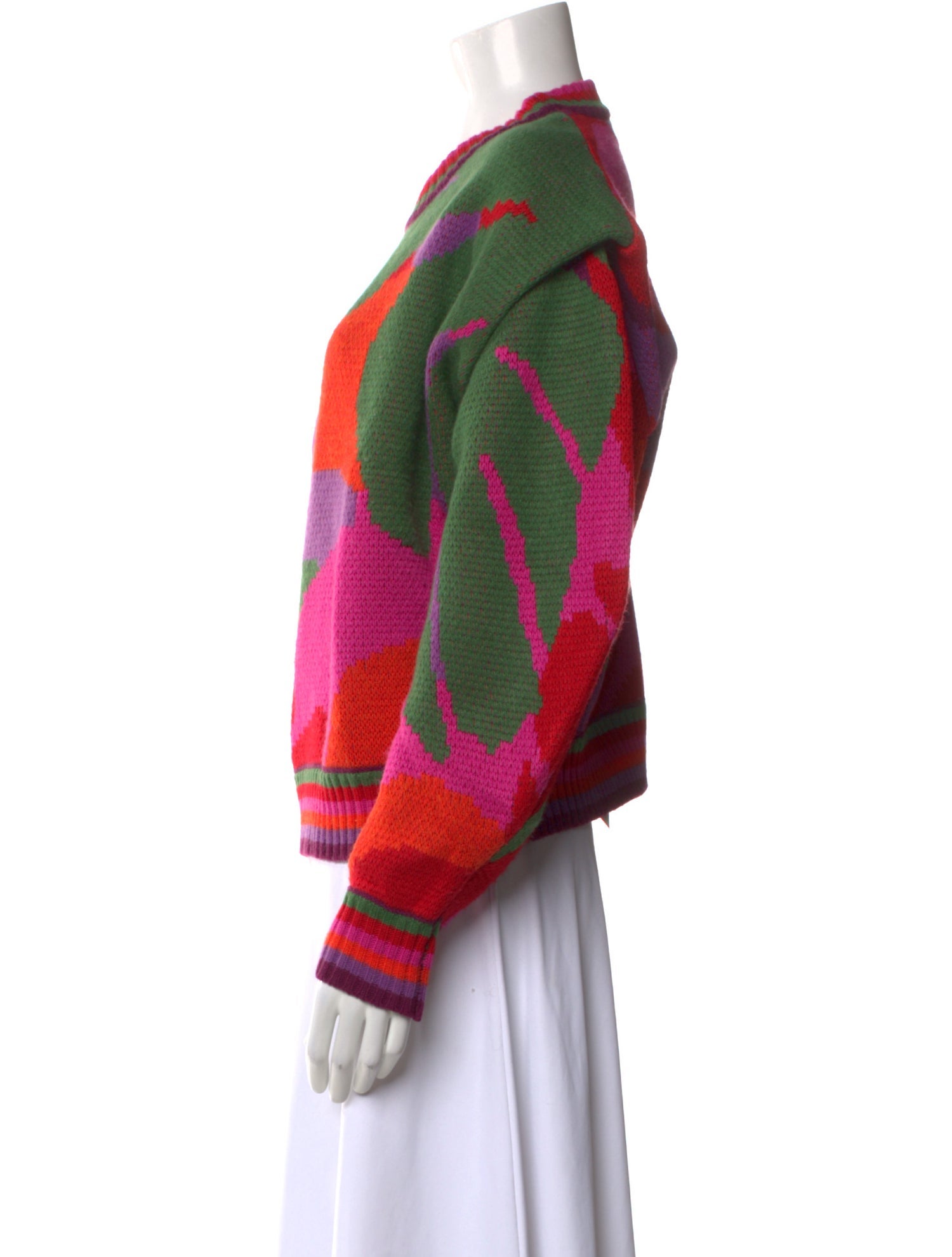 Farm Rio Printed Crew Neck Sweater