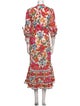 Farm Rio Floral Print Midi Length Dress