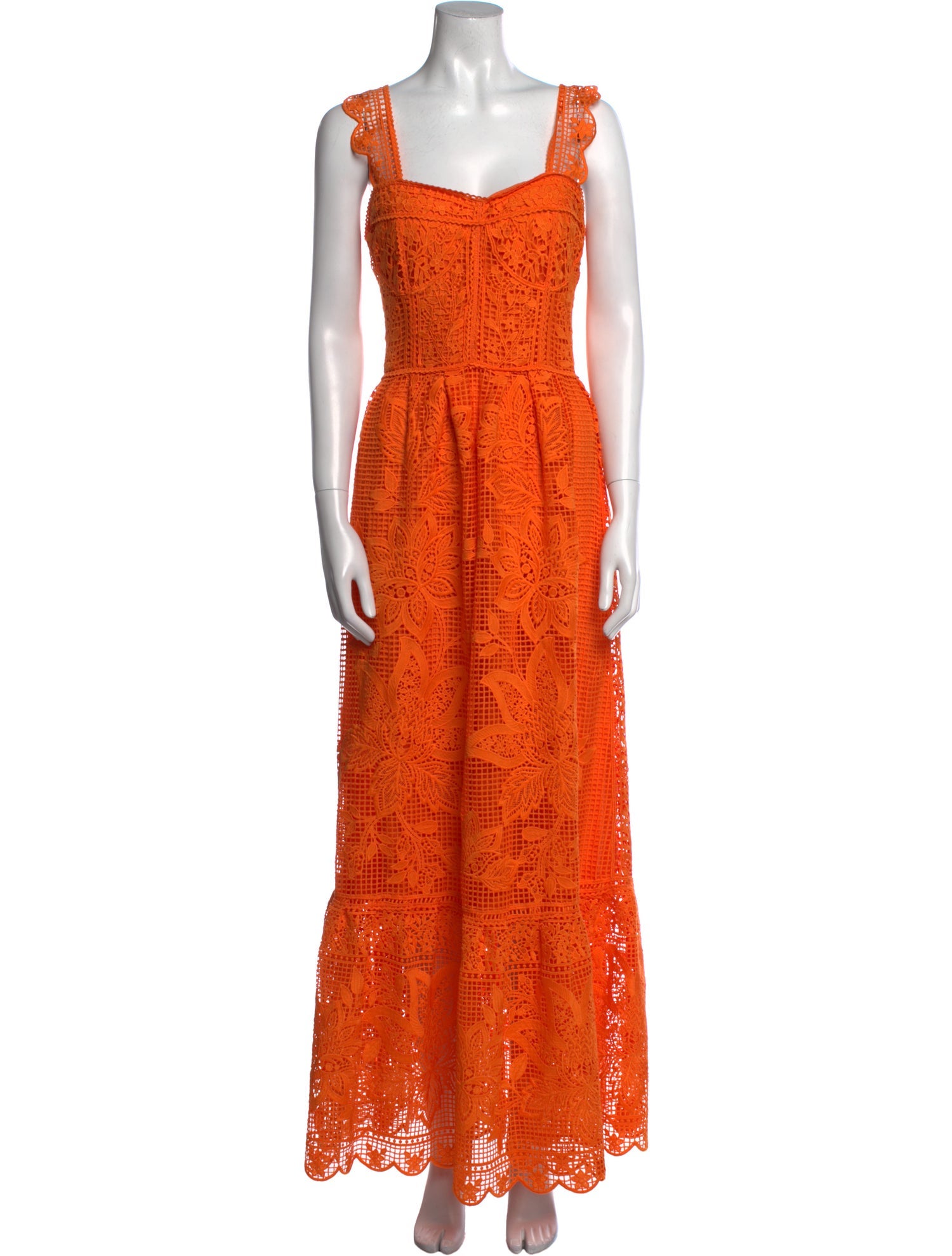 Farm Rio Lace Pattern Long Dress w/ Tags