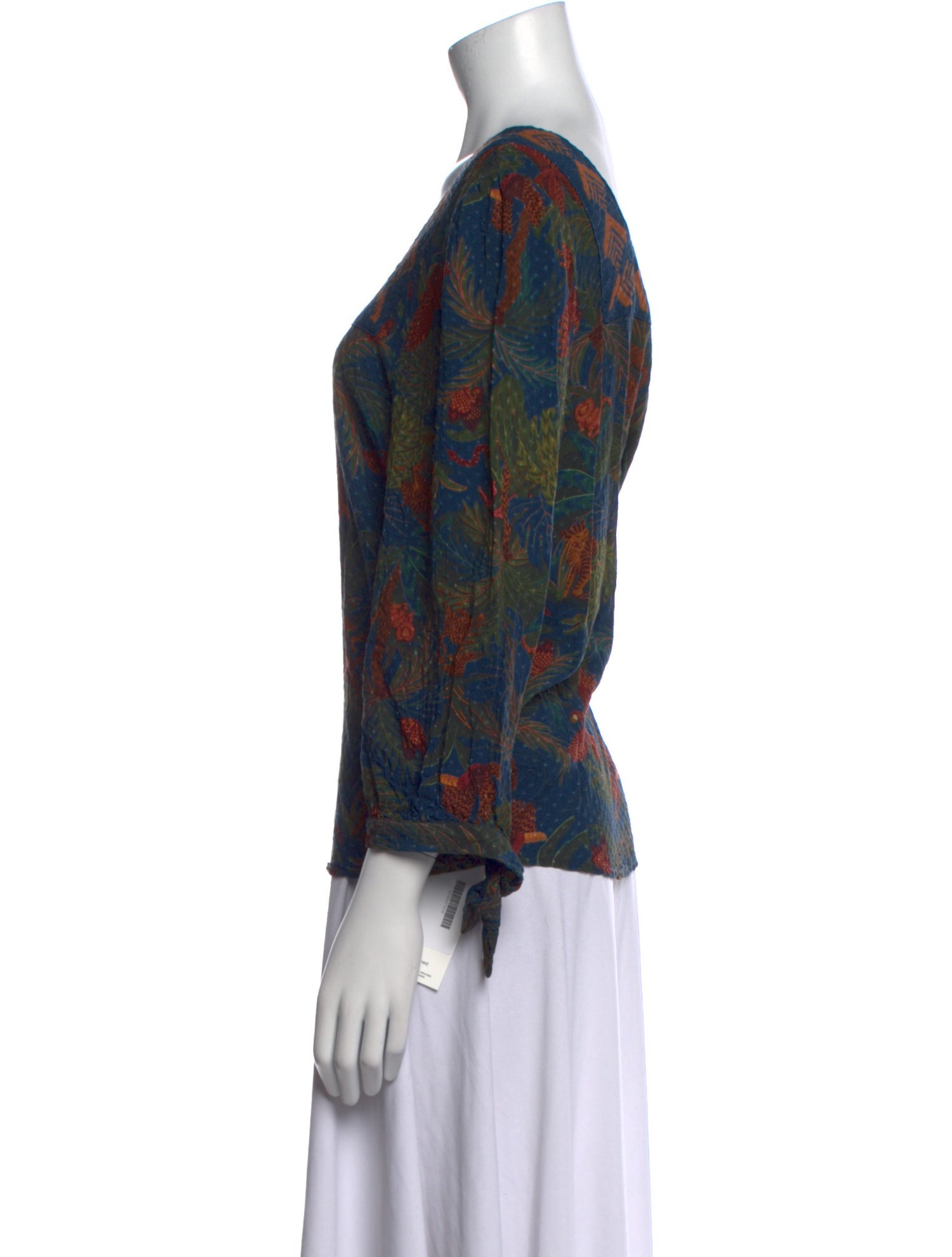 Farm Rio Printed Square Neckline Blouse