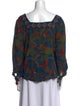 Farm Rio Printed Square Neckline Blouse