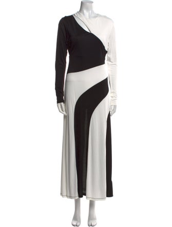 Farm Rio Colorblock Pattern Long Dress