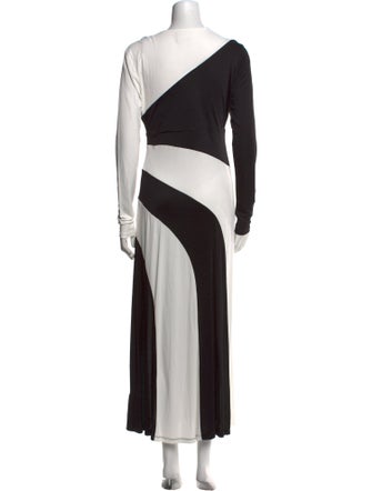 Farm Rio Colorblock Pattern Long Dress