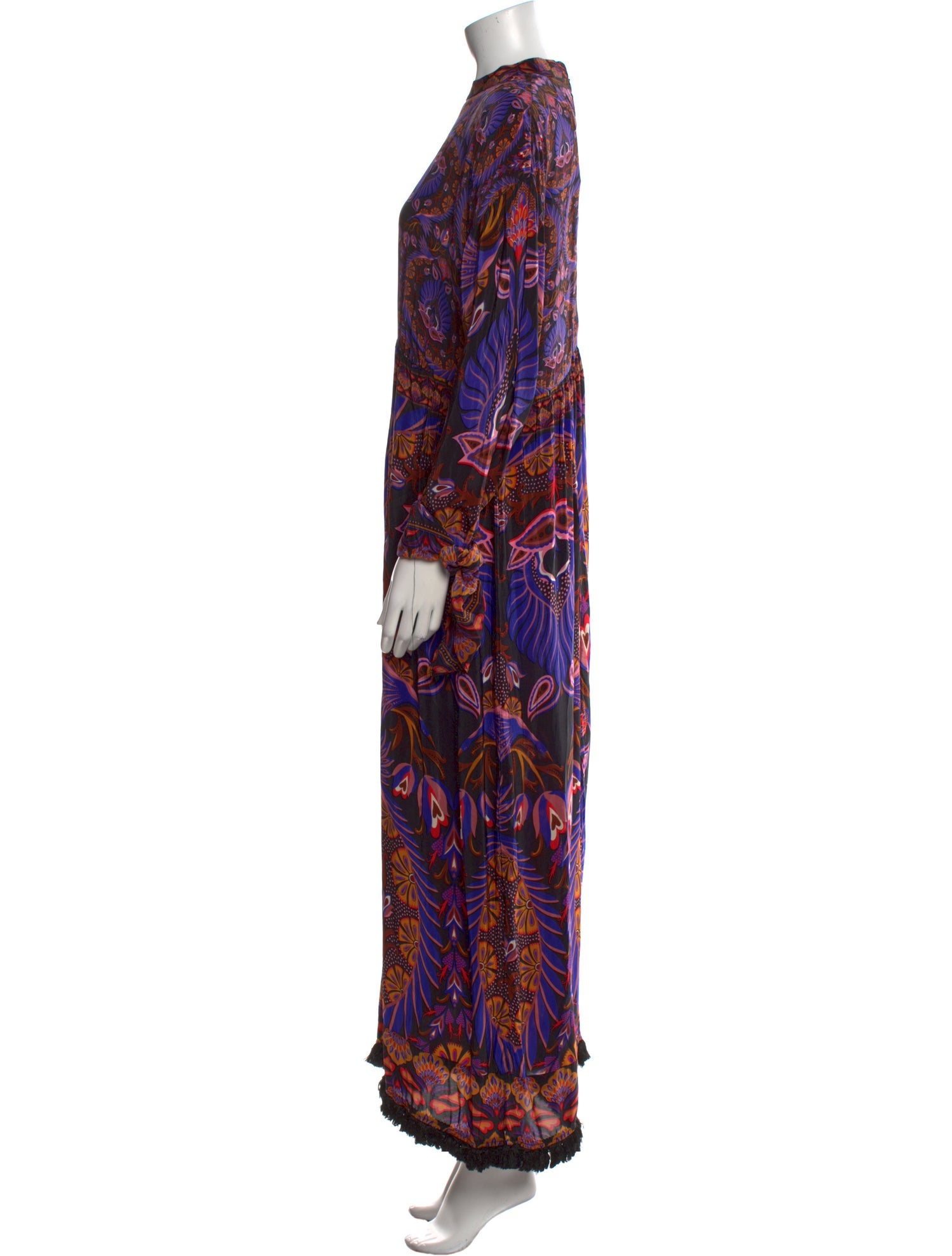 Farm Rio Paisley Print Long Dress
