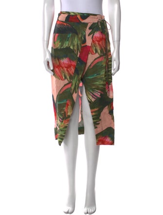 Farm Rio Linen Knee-Length Skirt