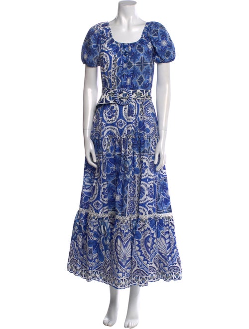 Farm Rio Paisley Print Long Dress