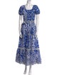 Farm Rio Paisley Print Long Dress