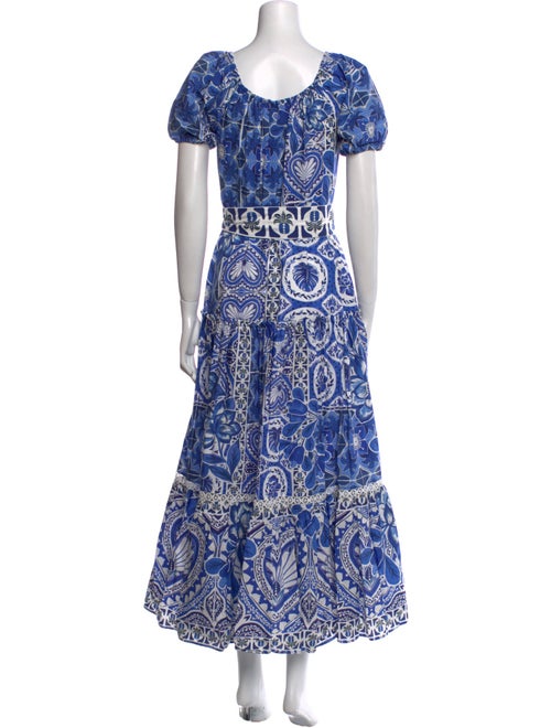 Farm Rio Paisley Print Long Dress