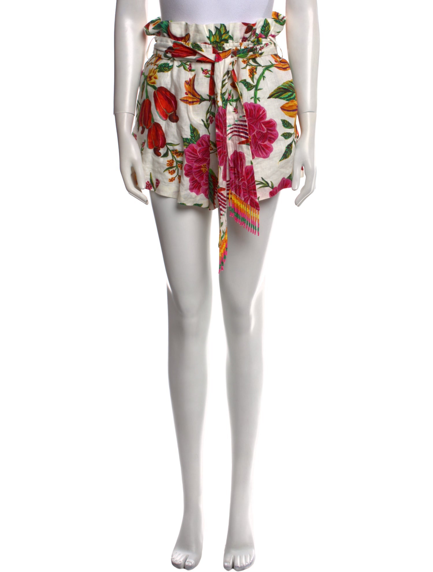 Farm Rio Linen Knee-Length Shorts