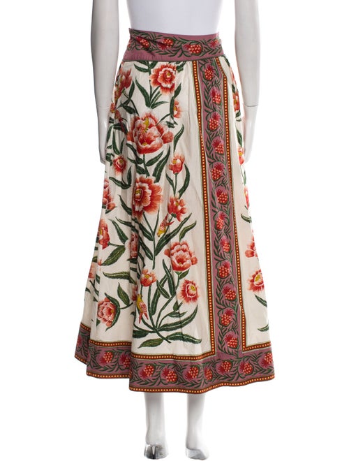 Farm Rio Paisley Print Midi Length Skirt