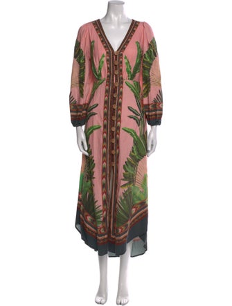 Farm Rio Printed Long Dress