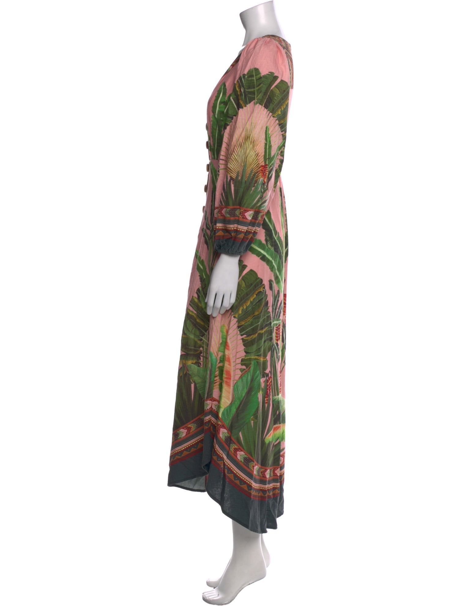 Farm Rio Printed Long Dress