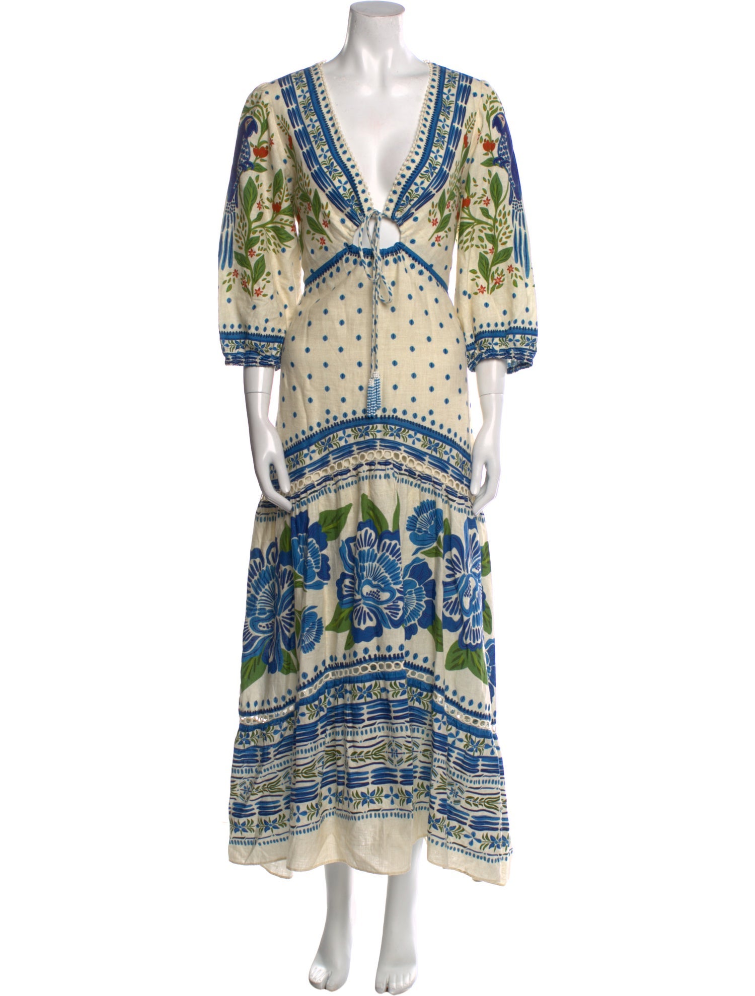 Farm Rio Printed Long Dress