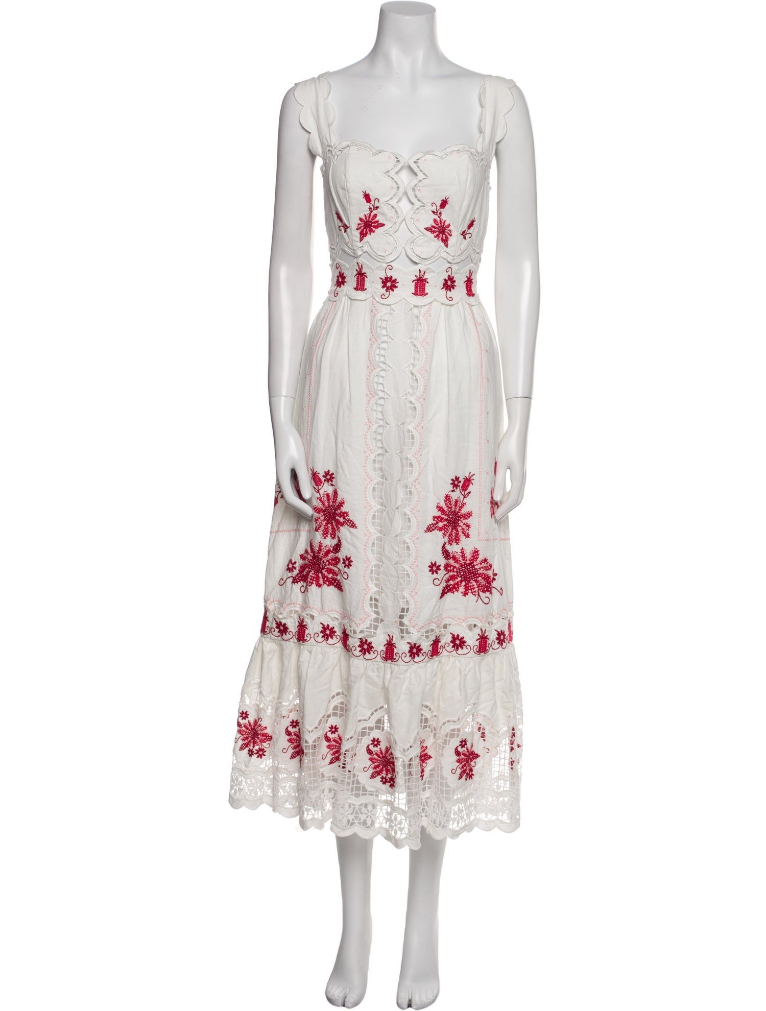 Farm Rio Floral Print Long Dress