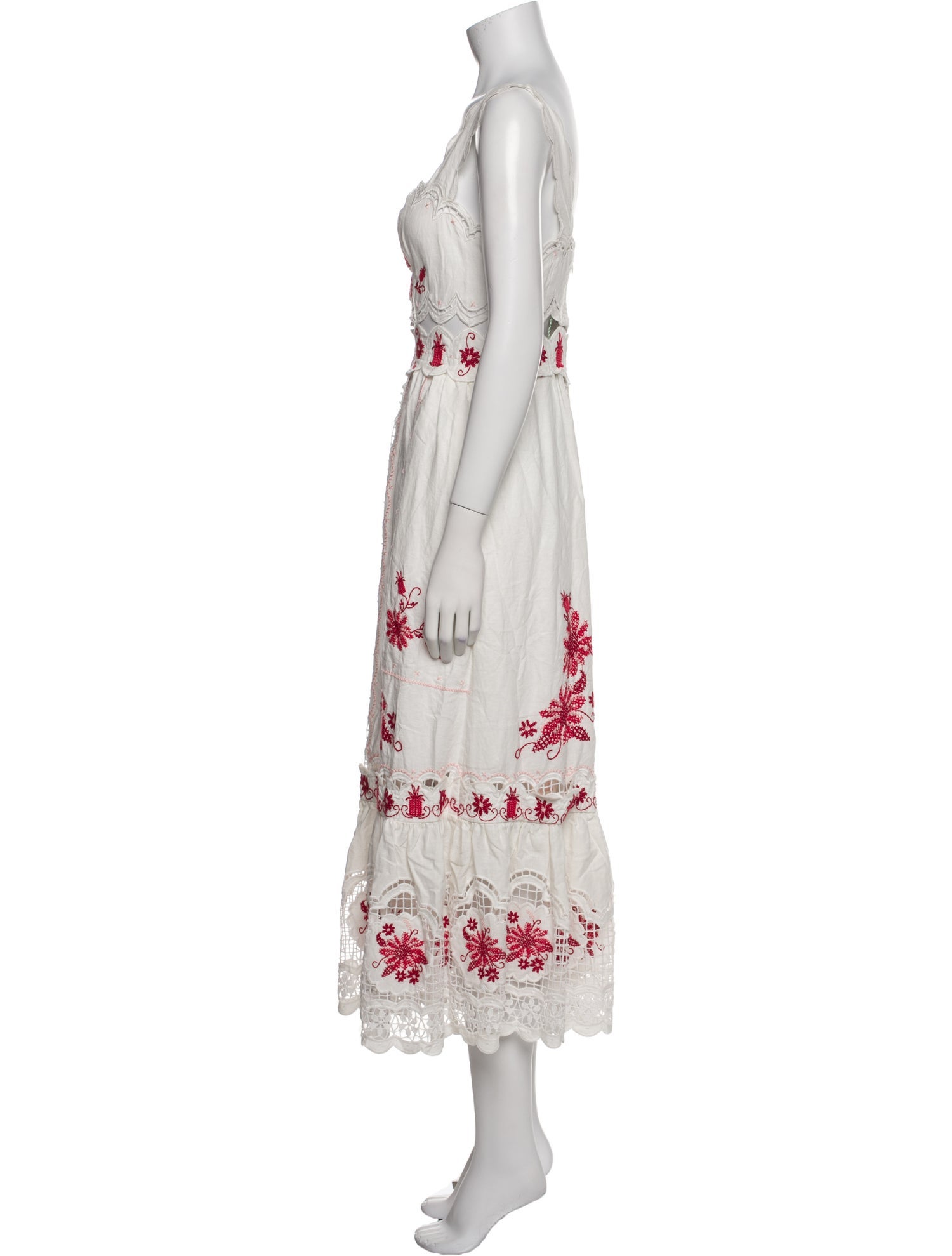 Farm Rio Floral Print Long Dress