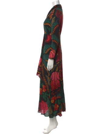 Farm Rio Floral Print Long Dress