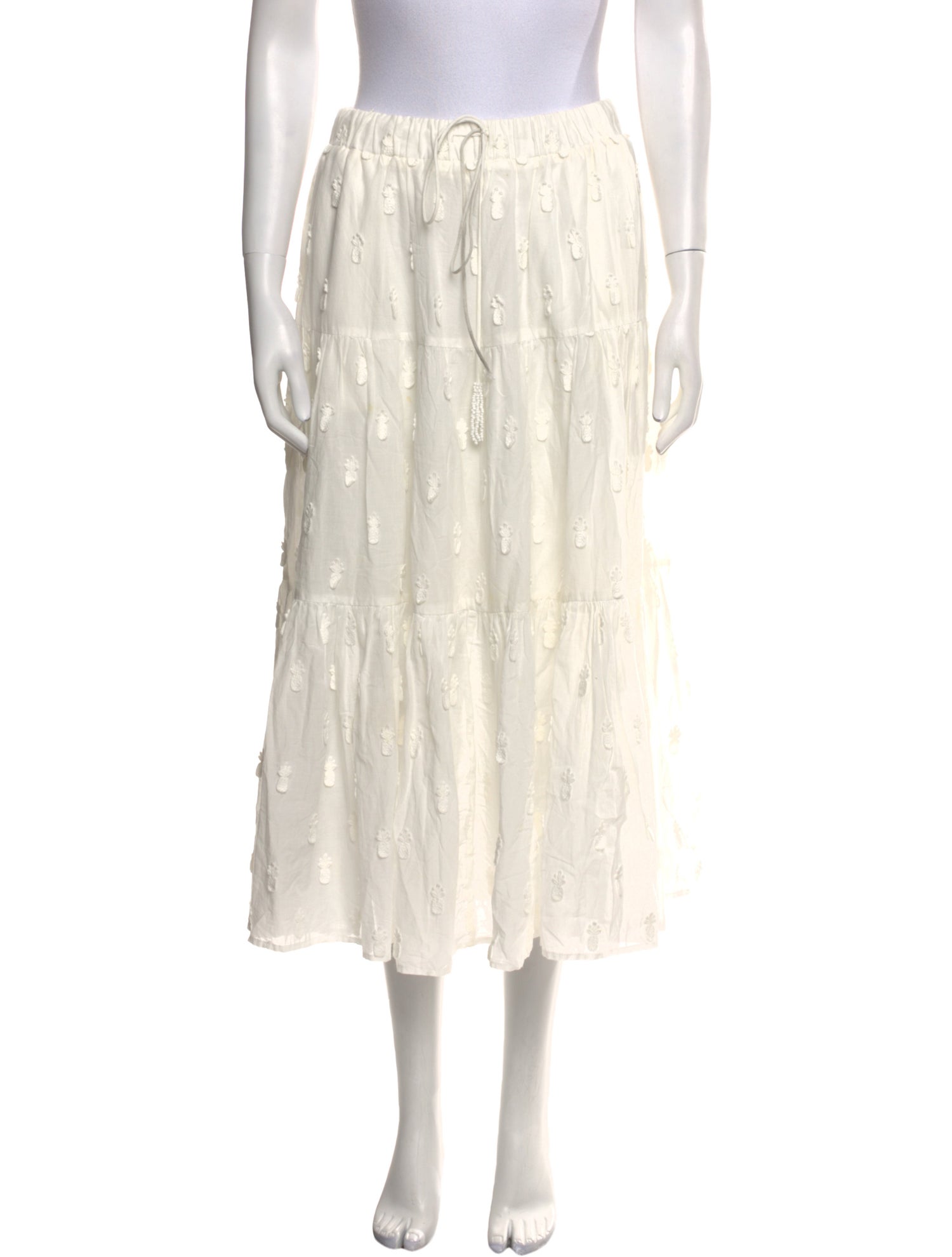 Farm Rio Floral Print Midi Length Skirt