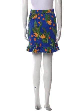 Farm Rio Floral Print Mini Skirt