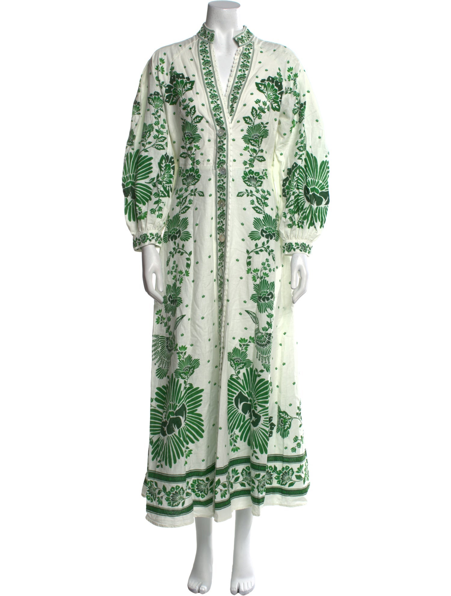 Farm Rio Floral Print Long Dress w/ Tags