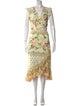 Farm Rio for Anthropologie Floral Print Midi Length Dress