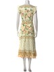 Farm Rio for Anthropologie Floral Print Midi Length Dress