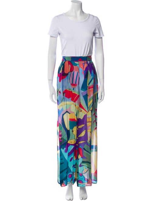 Farm Rio Printed Beaded Accents Pant Set