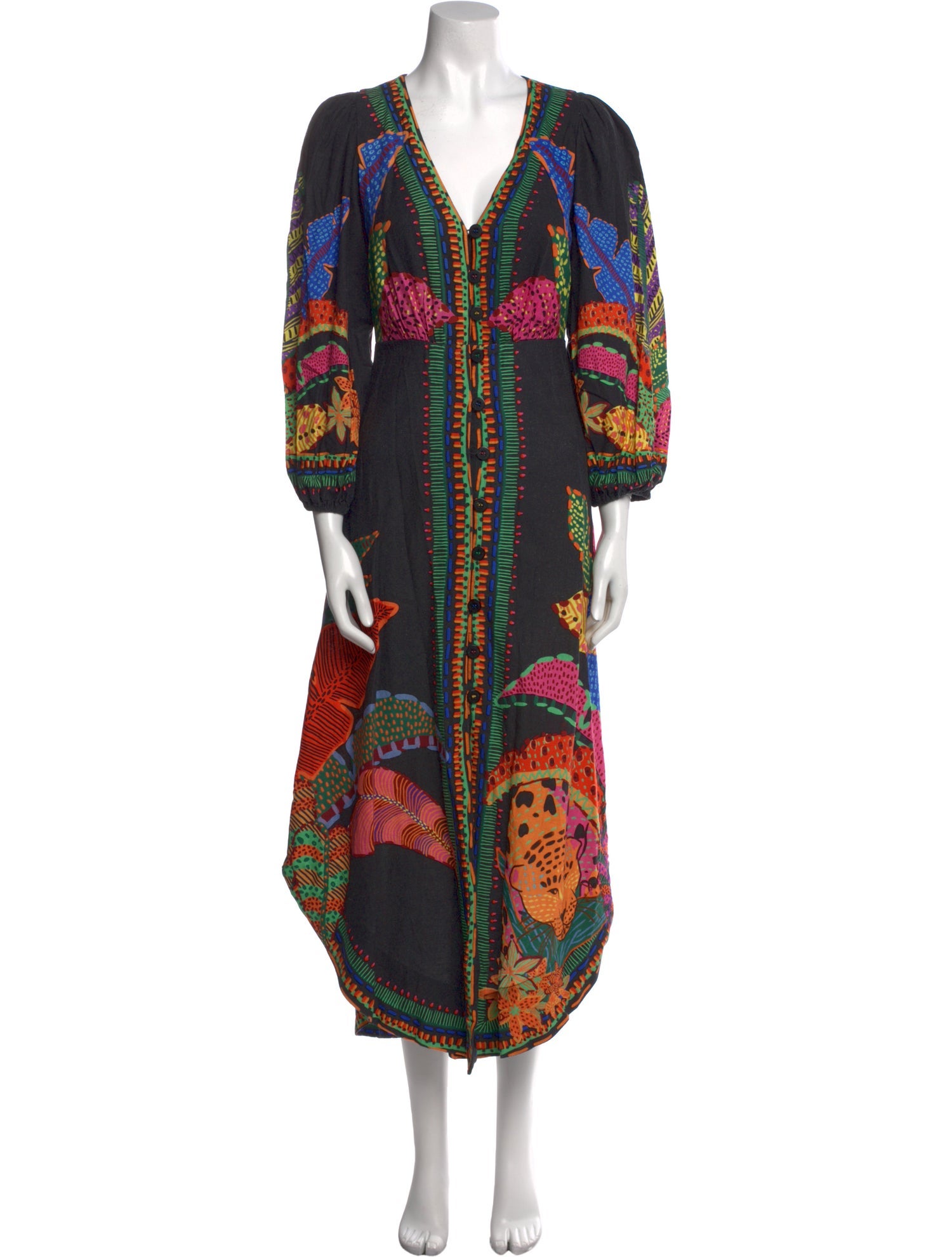 Farm Rio Linen Long Dress