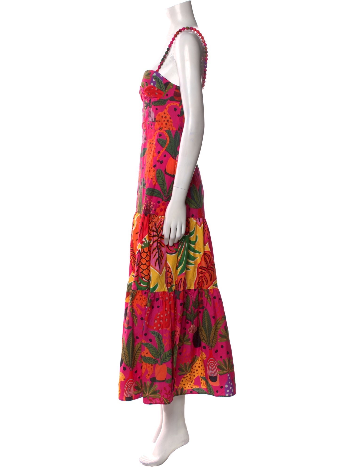 Farm Rio Floral Print Long Dress