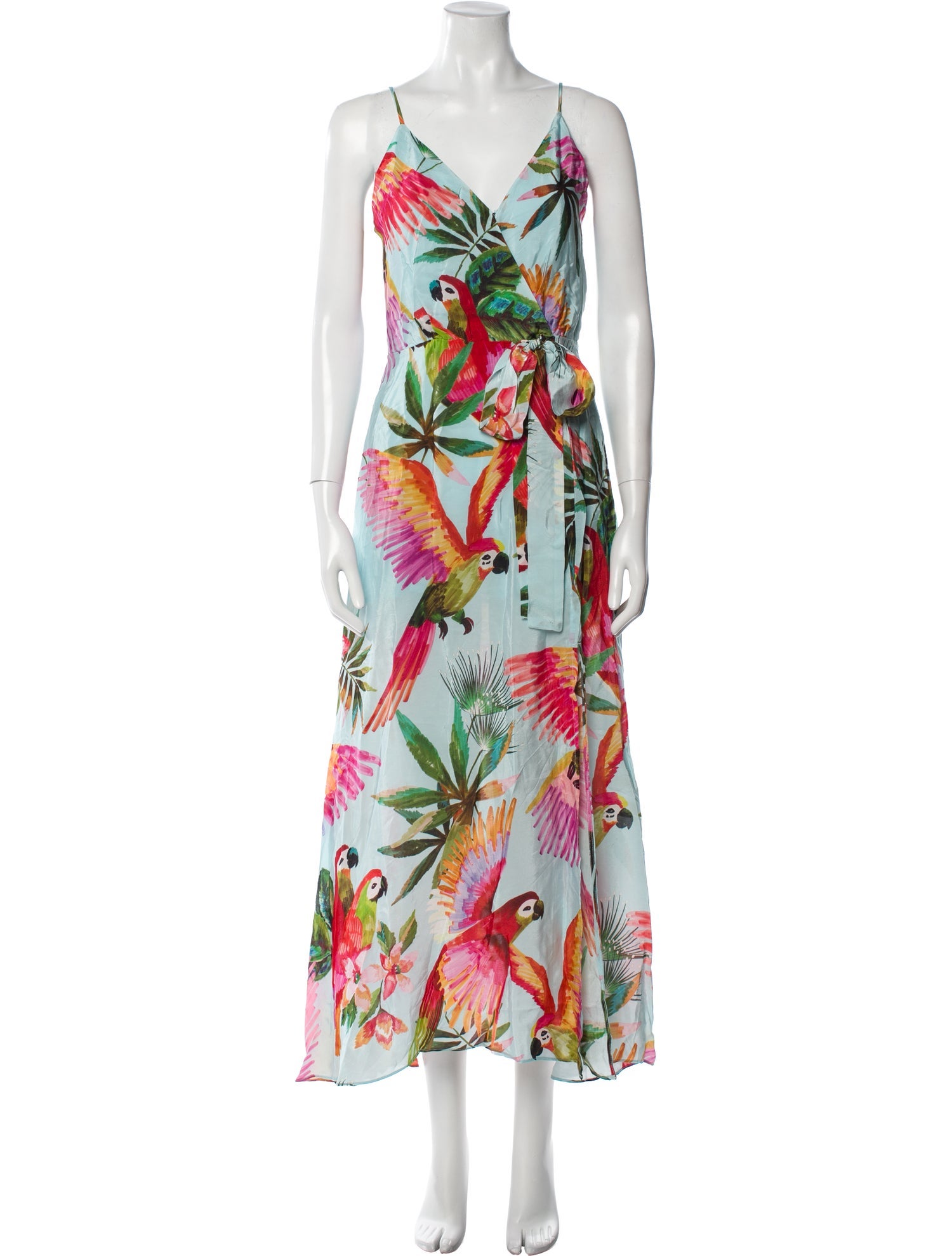 Farm Rio Floral Print Long Dress w/ Tags