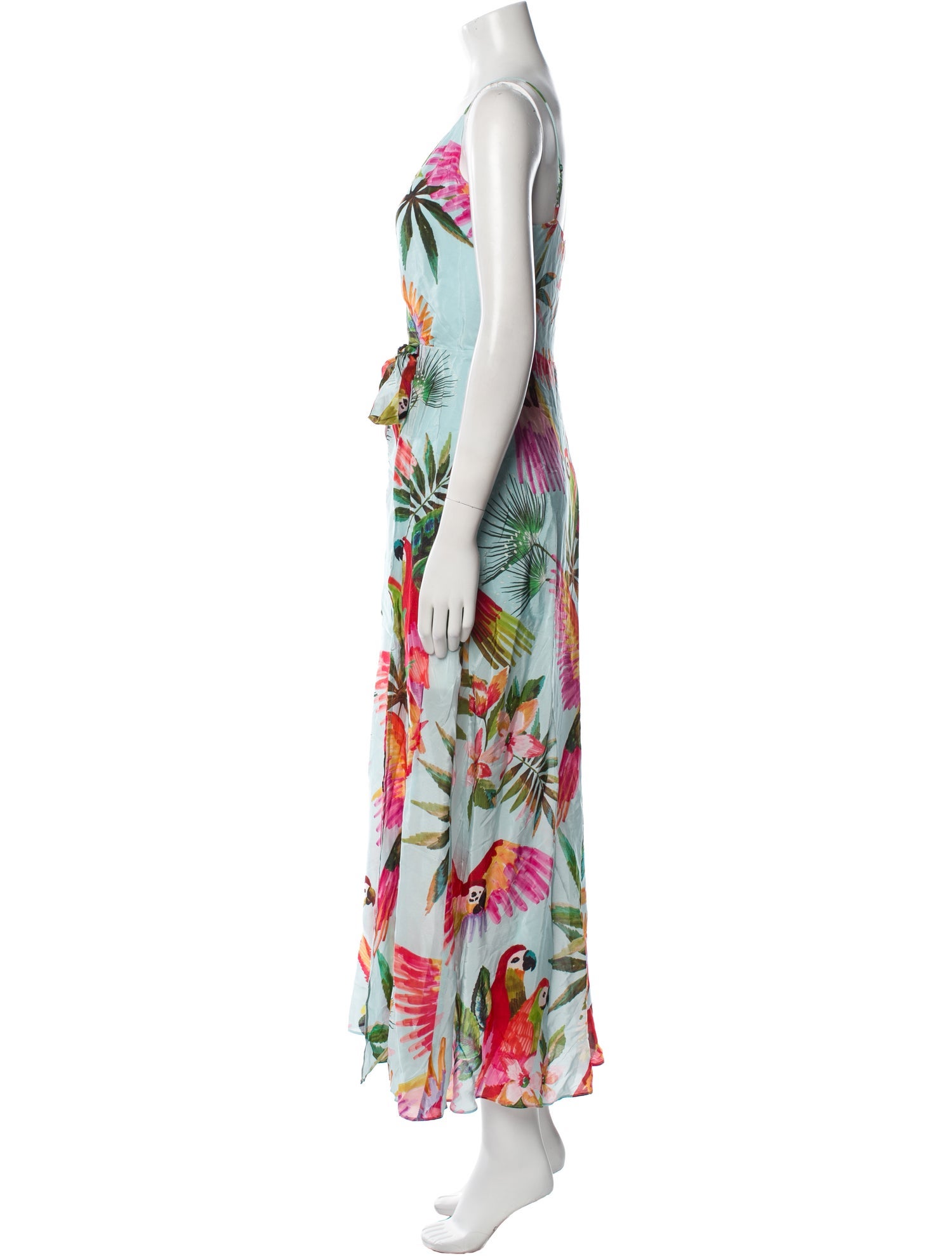 Farm Rio Floral Print Long Dress w/ Tags