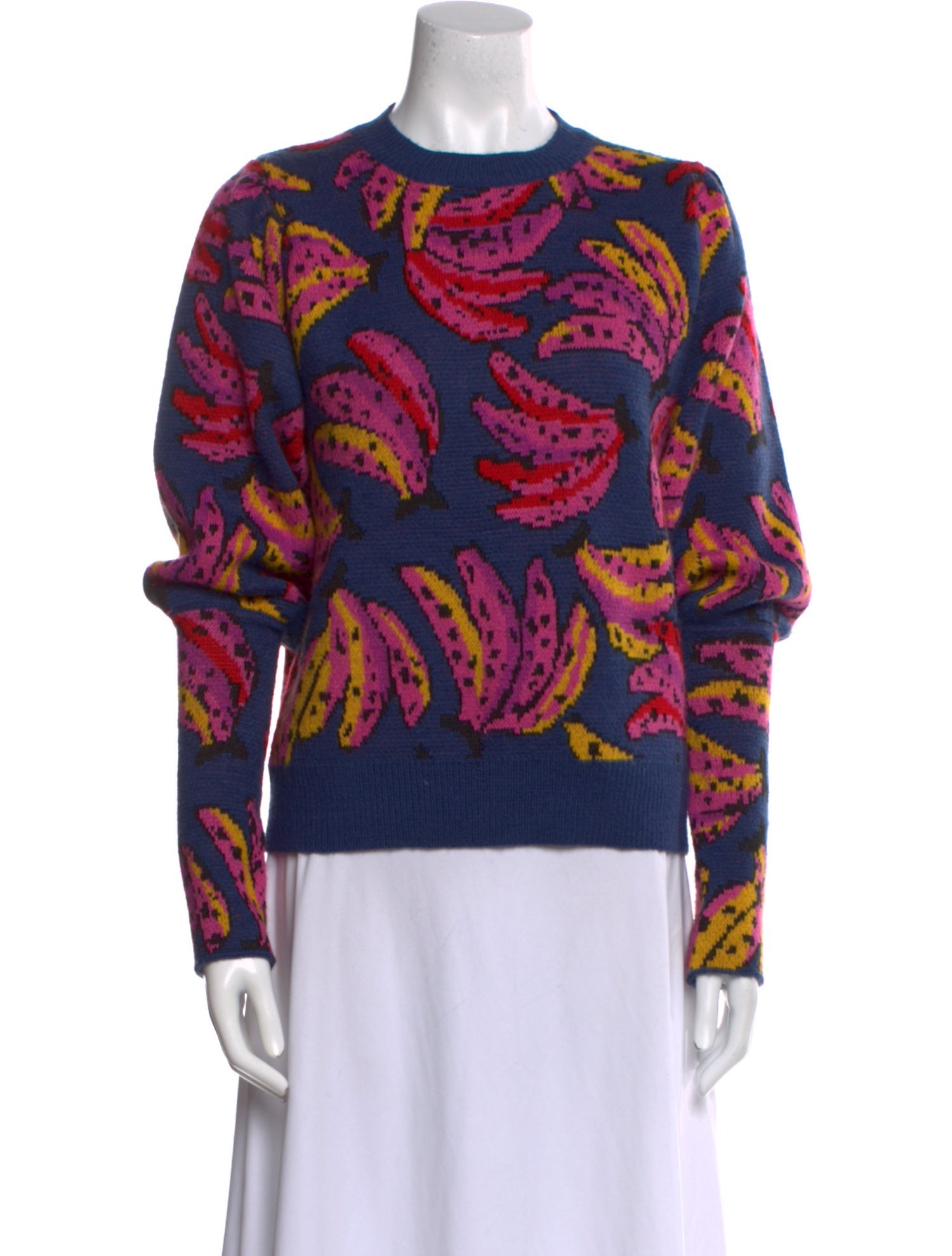 Farm Rio Printed Crew Neck Sweater