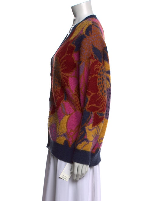 Farm Rio Printed V-Neck Sweater