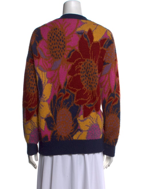 Farm Rio Printed V-Neck Sweater