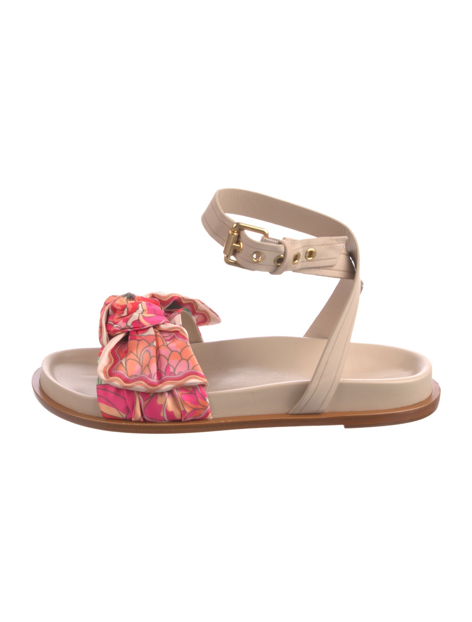 Farm Rio Leather Printed Slides