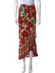 Farm Rio Floral Print Midi Length Skirt