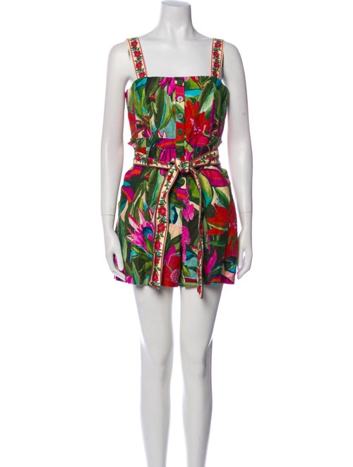 Farm Rio Linen Printed Romper