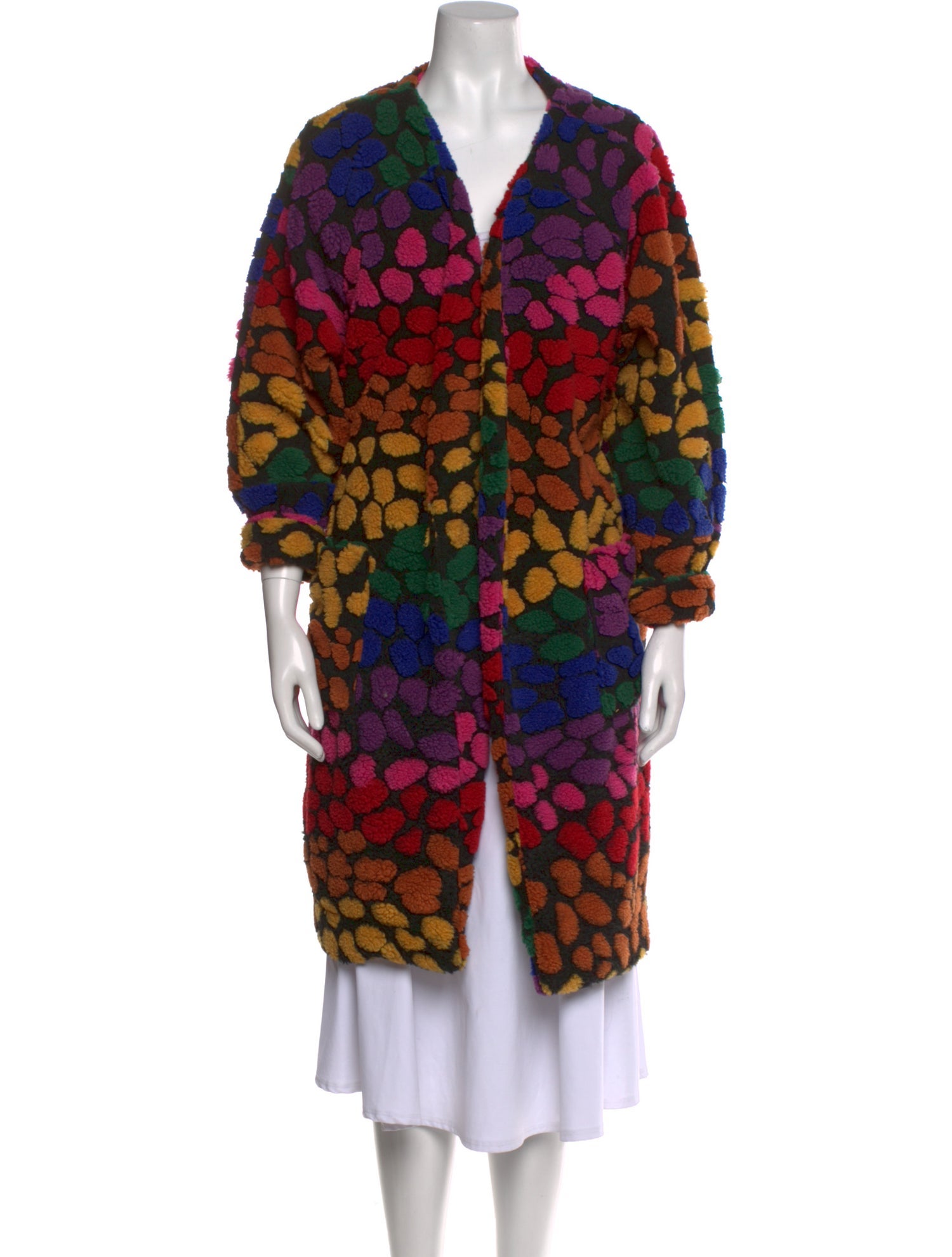 Farm Rio Printed V-Neck Sweater