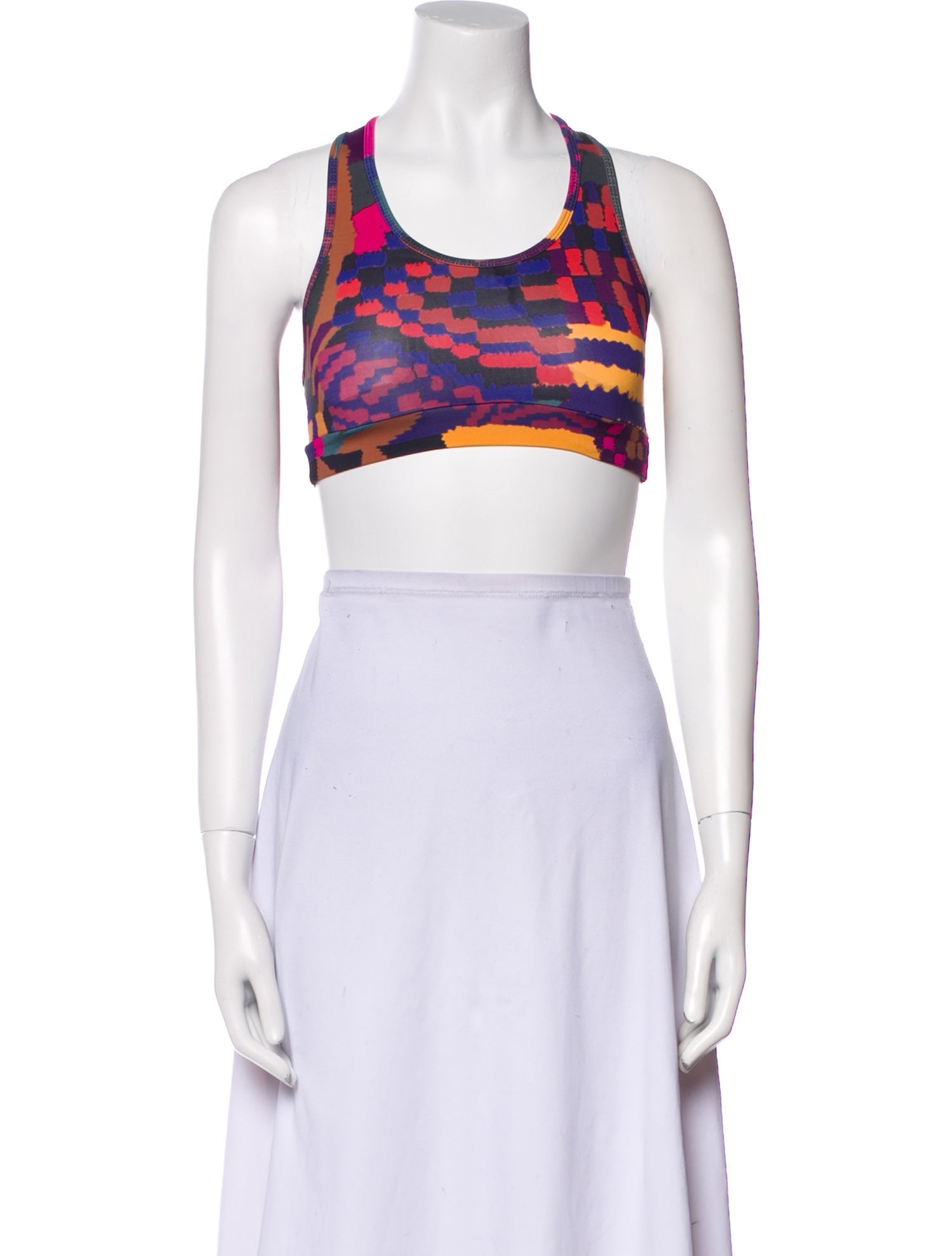 Farm Rio Printed Scoop Neck Crop Top w/ Tags